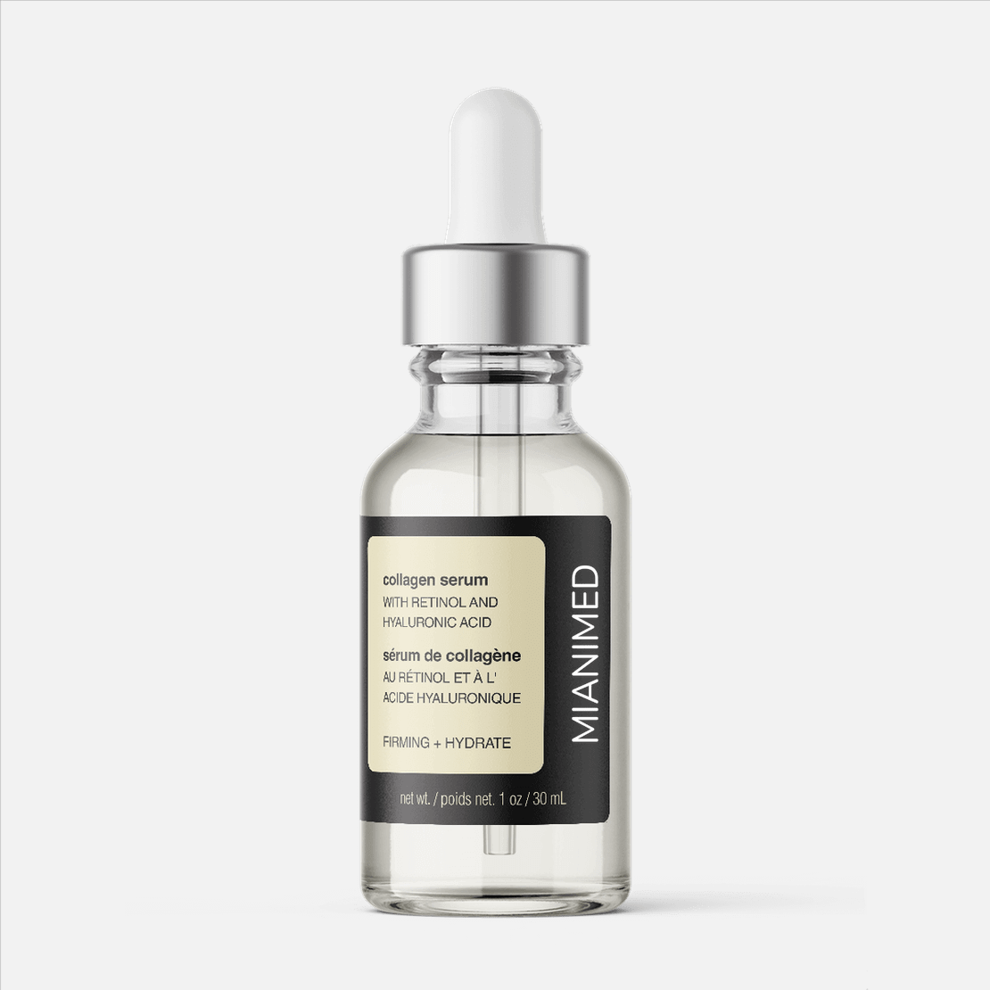 MIANIMED Premium Collagen Serum with Retinol and Hyaluronic Acid for Firming and Hydrating Skincare 30ml