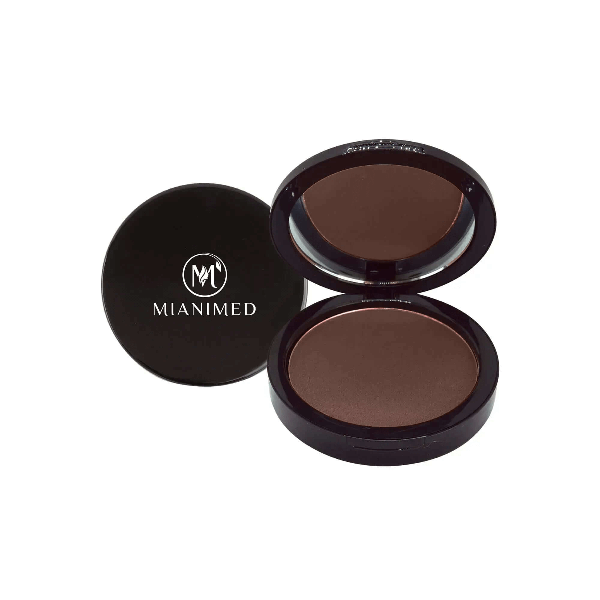 MIANIMED premium skincare compact powder with mirror, enhancing beauty and skincare.