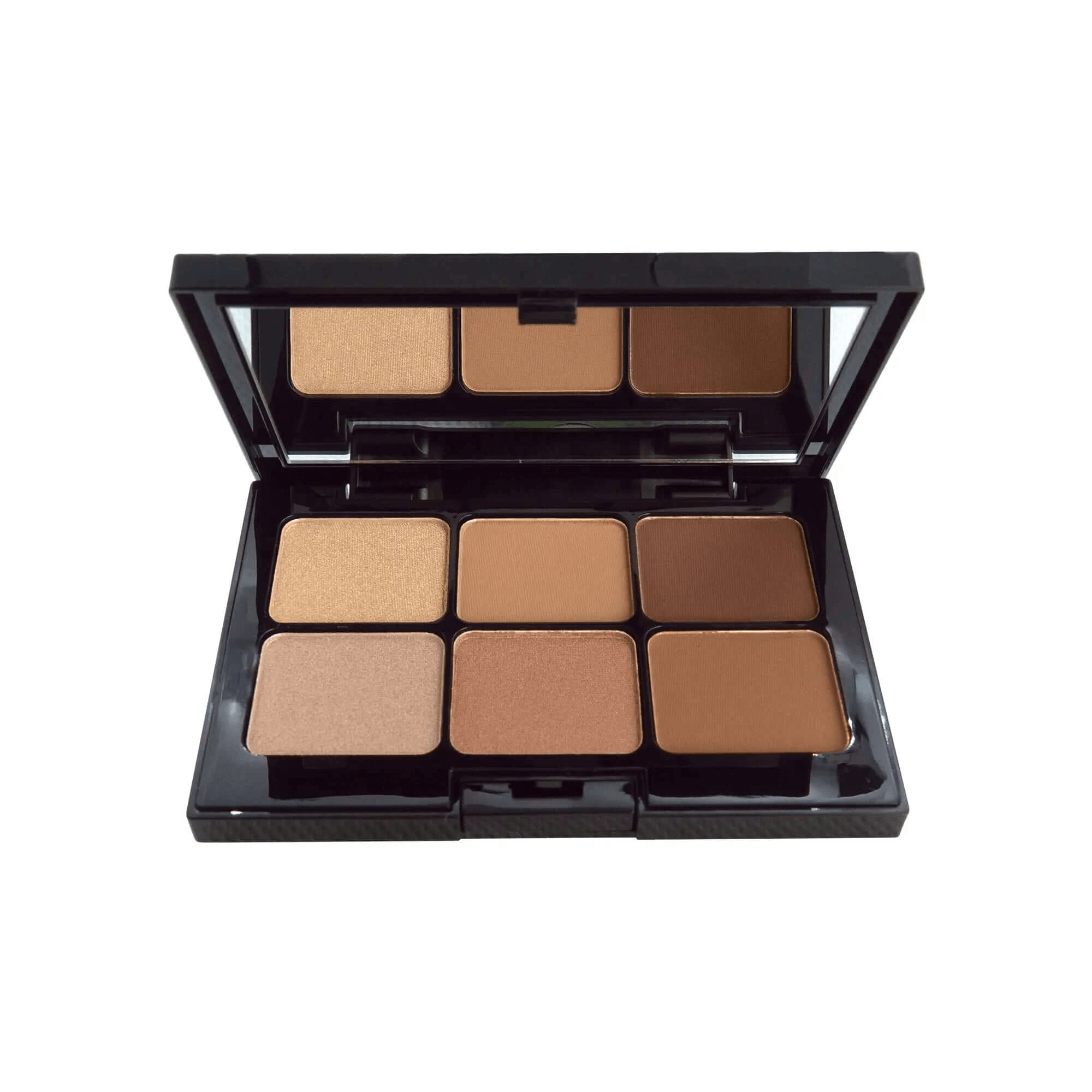 MIANIMED premium skincare makeup palette with six shades in black packaging.