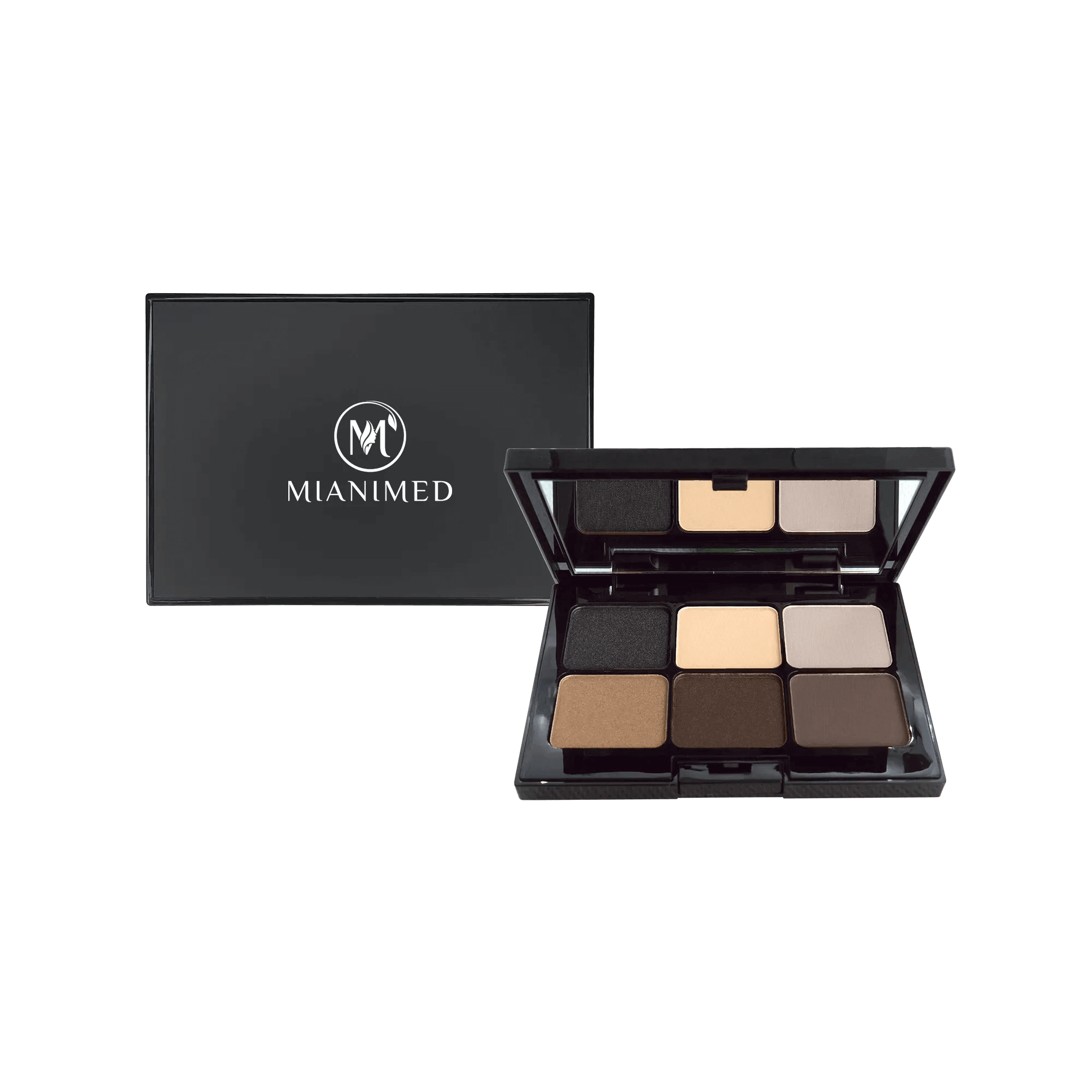 MIANIMED premium skincare eyeshadow palette with six shades for flawless beauty.