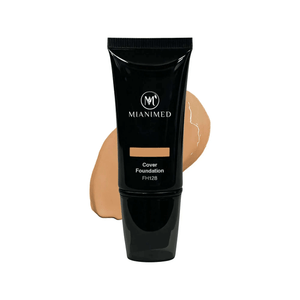 MIANIMED Premium Skincare Cover Foundation FH128 tube with foundation swatch