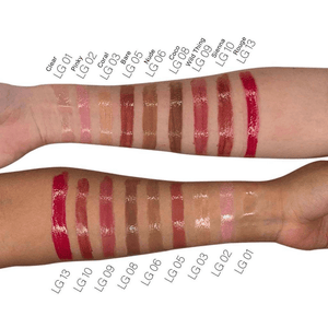 MIANIMED Premium skincare swatches in various shades, displayed on two forearms.