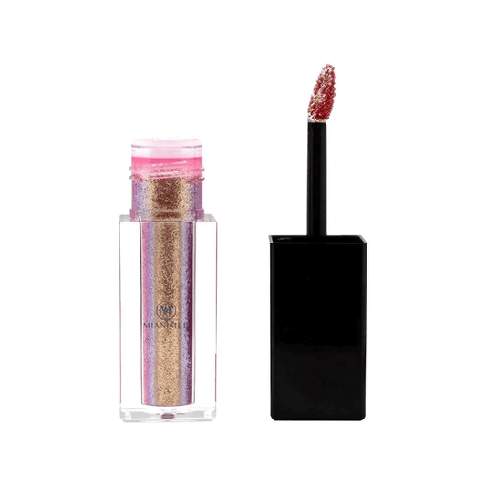 MIANIMED Premium Skincare Lip Gloss with Applicator in Shimmering Gold and Pink