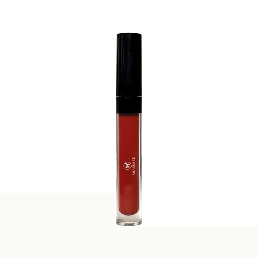 MIANIMED premium skincare red lipstick in clear and black tube