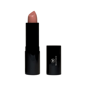 MIANIMED premium skincare lipstick with open cap, showcasing a luxury cosmetic product in elegant black packaging.