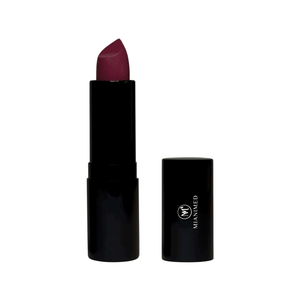 MIANIMED Premium lipstick in elegant black case with rich burgundy shade, showcasing luxury skincare and beauty.