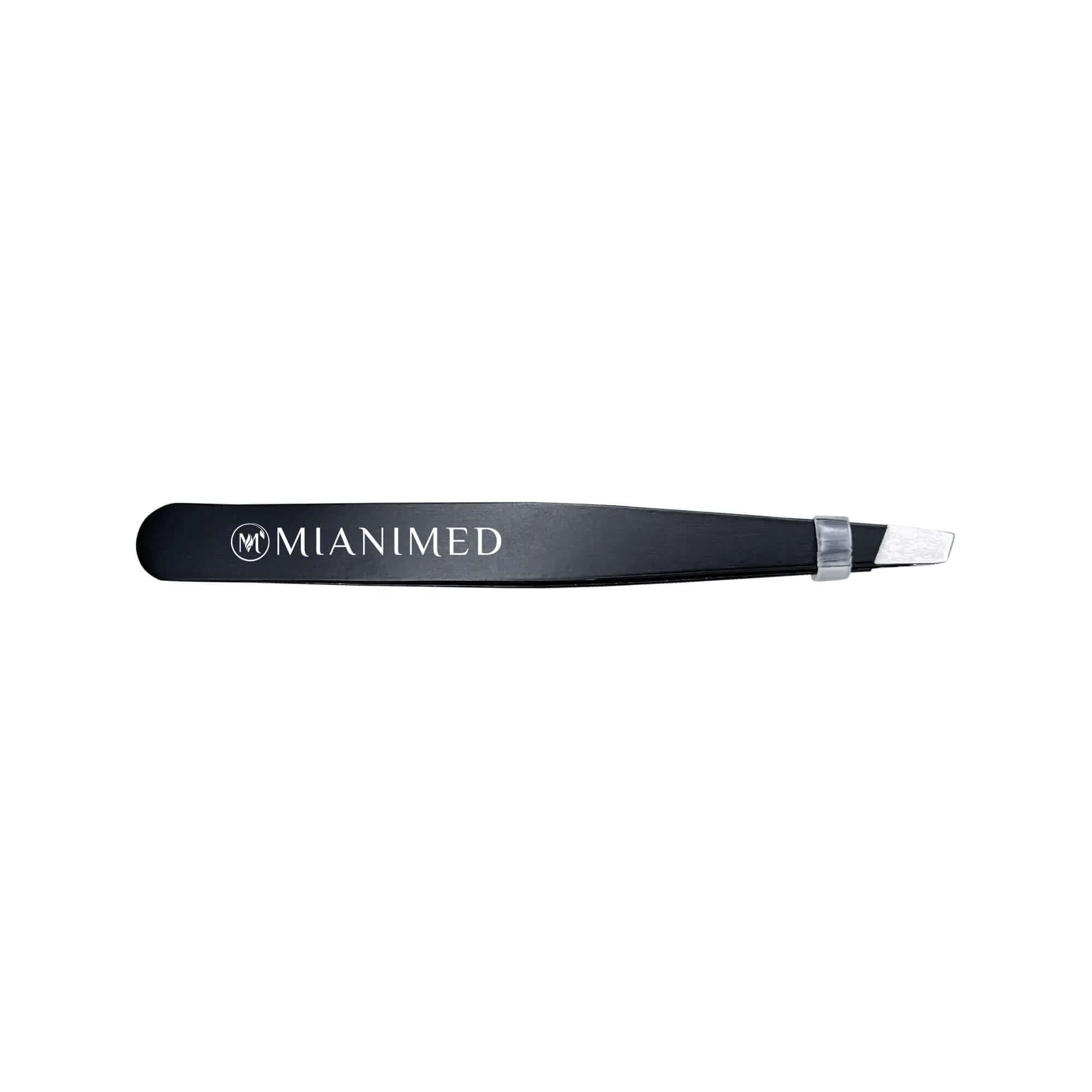 MIANIMED premium skincare black tweezers for precise hair removal