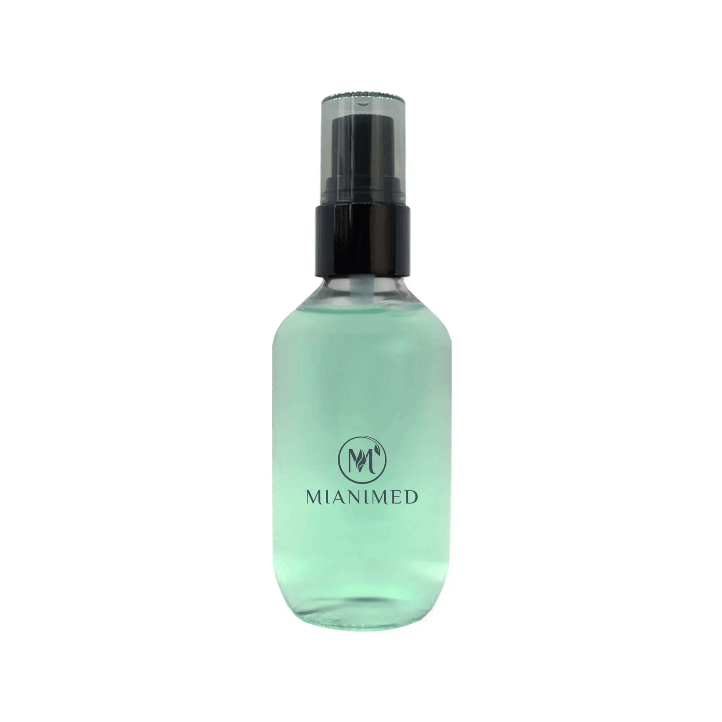 MIANIMED premium skincare serum bottle with black pump top.