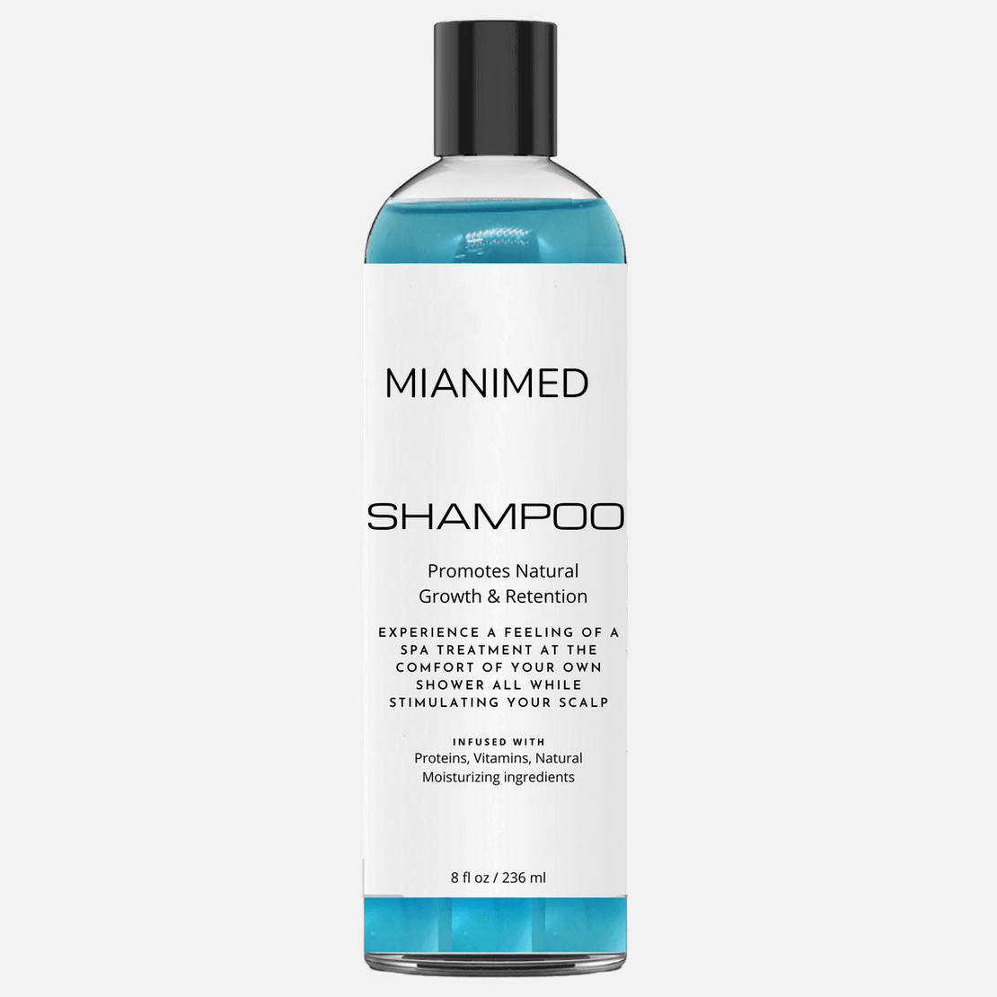 MIANIMED Premium Shampoo Bottle for Natural Hair Growth and Retention, Infused with Proteins, Vitamins, and Moisturizing Ingredients