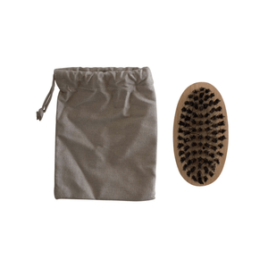 MIANIMED premium skincare dry brush with storage pouch