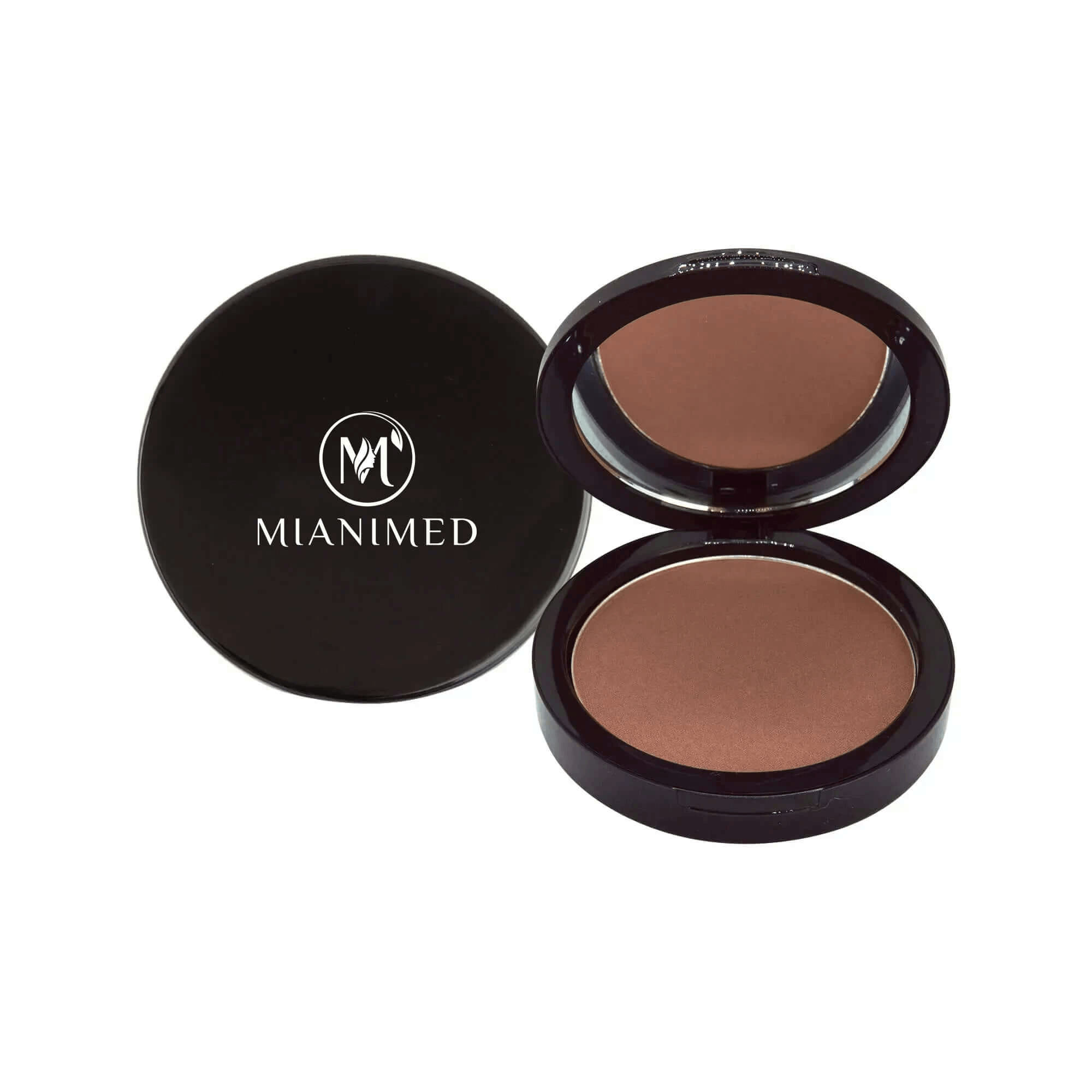 MIANIMED premium skincare compact with open and closed view for flawless skin application