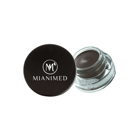 MIANIMED premium skincare product in a clear container with a black lid, showcasing a high-quality cosmetic cream.