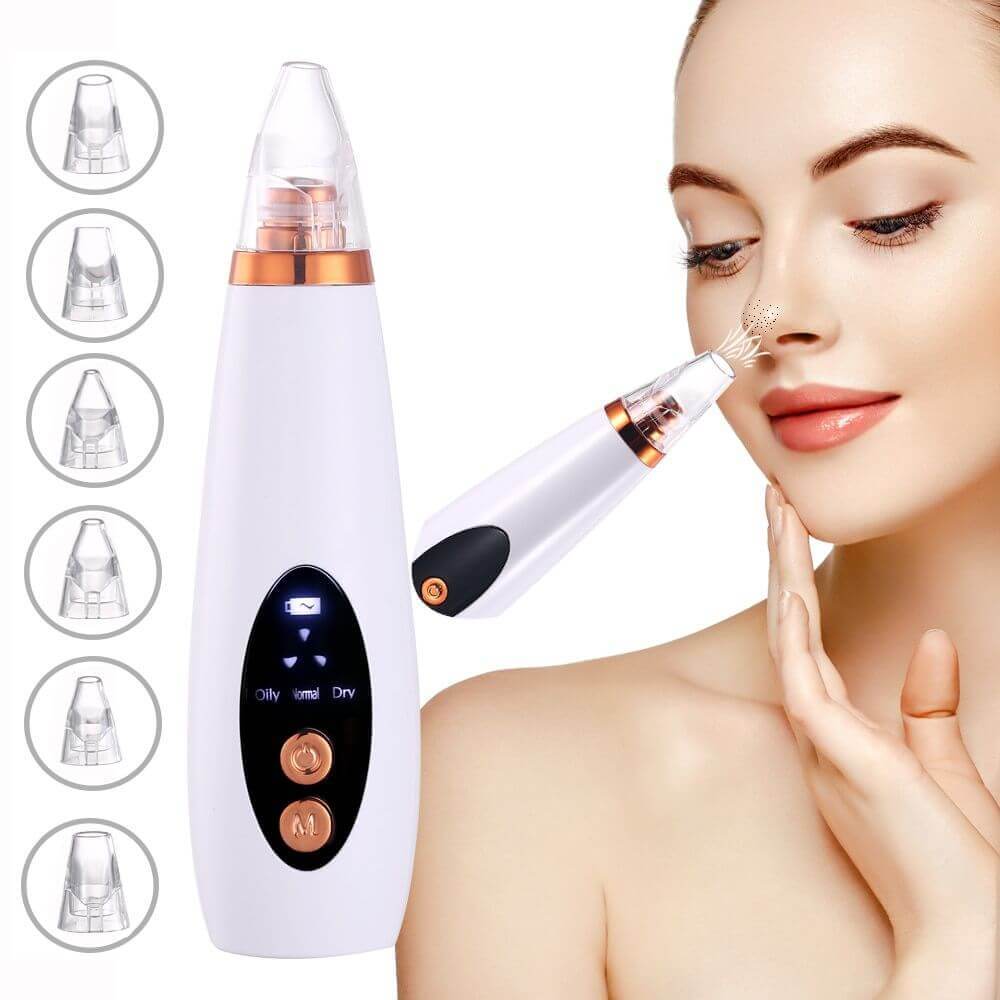 Woman using MIANIMED premium skincare device for facial treatment