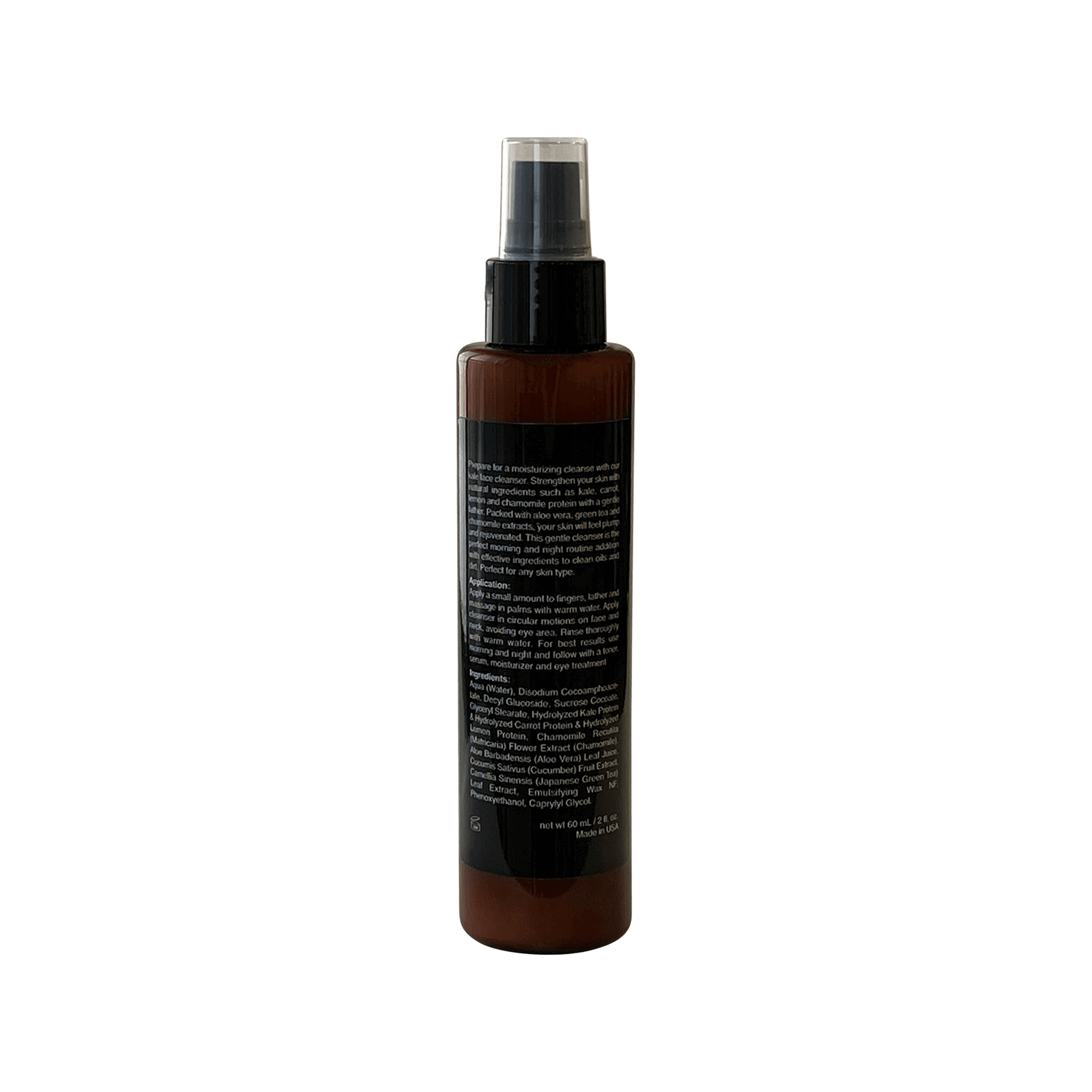 MIANIMED Premium Skincare Kale Cleanser Bottle