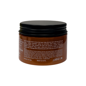 MIANIMED premium skincare cream jar for under-eye treatment, diminishing dark circles and promoting skin hydration.