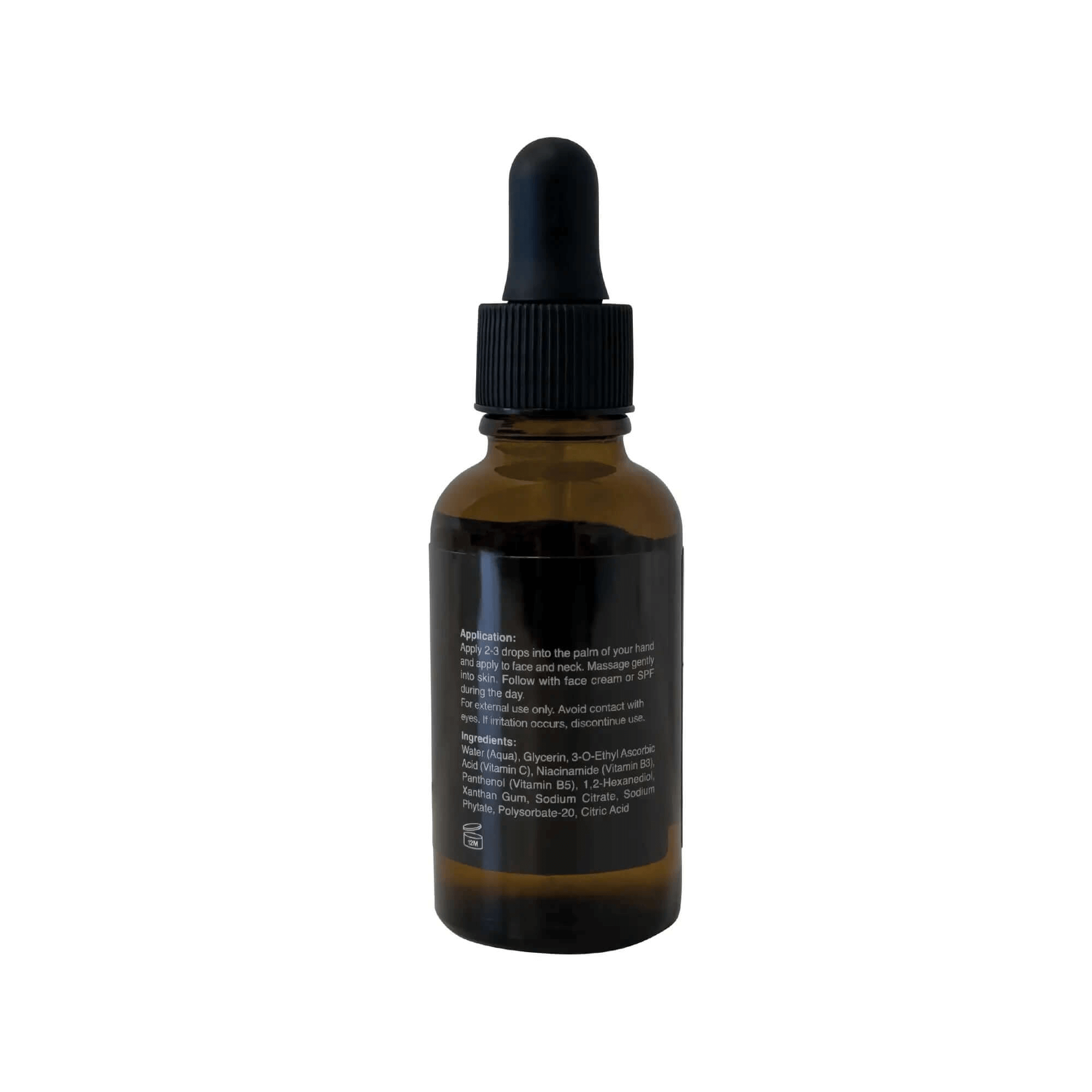 MIANIMED Premium Skincare Niacinamide Vitamin Boost Serum in dark amber bottle with dropper