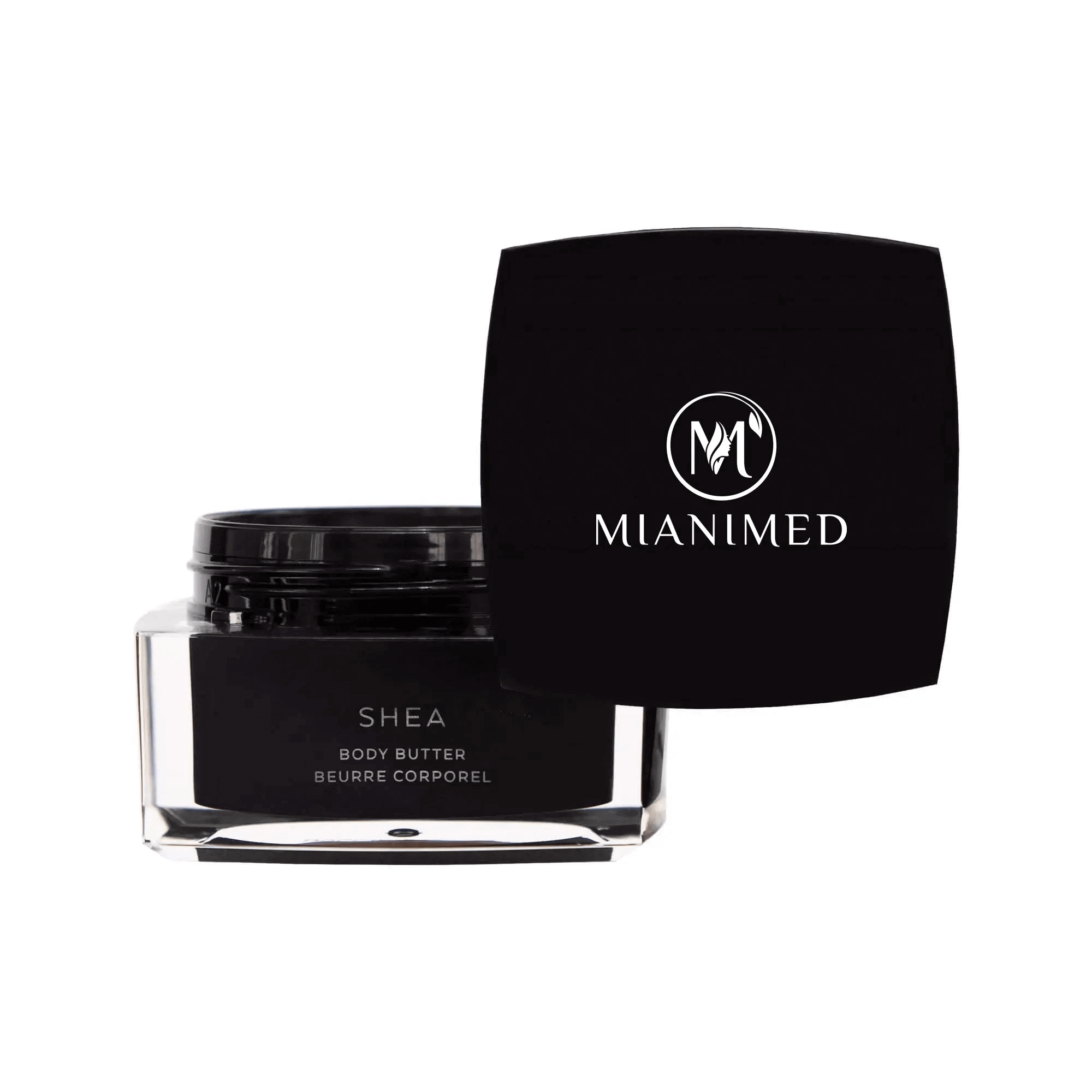 MIANIMED Premium Skincare Shea Body Butter in Black Container