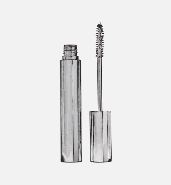 MIANIMED premium skincare mascara in silver tube with open brush wand